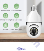 Caméra Ampoule Intelligente 360° WiFi - Sécurité et Surveillance à Domicile – Image 3